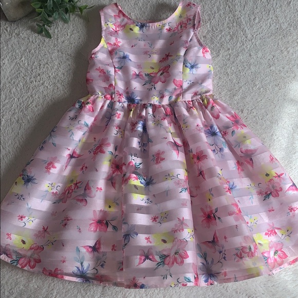 Primark Pink & Yellow Floral Dress 4/5 *Small Flaw - Picture 6 of 14